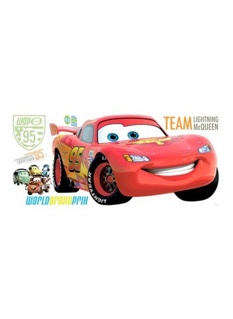 Roommates Disney Pixar Cars Lightning Mcqueen Giant Wall Decal Red