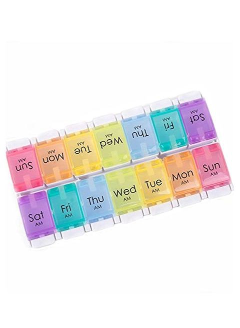 Generic Bi-Weekly Pill Box Multicolour