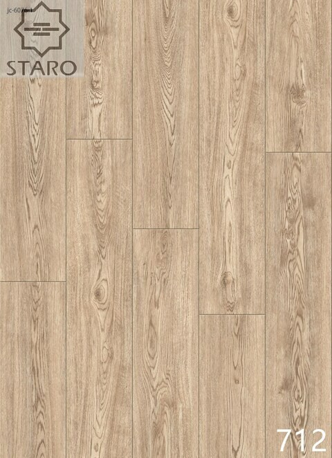 Staro SPC Multi-Layer Flooring, Waterproof, Wear-Resistant And Silent, Stain Resistance, Anti Cigarette, Model 712, Sell Per Carton, 2.7815 Sqm/Ctn