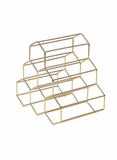 East Lady 6-Bottle Holder Rack Gold