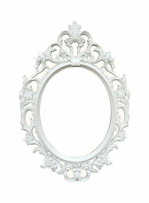 East Lady Wall-Mounted Mirror White/Clear 58x83cm