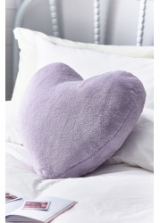 Super Soft Heart Faux Fur Cushion