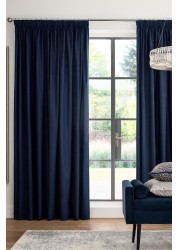 Cotton Curtains Pencil Pleat Blackout/Thermal