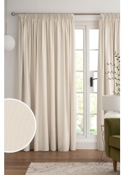 Cotton Curtains Pencil Pleat Blackout/Thermal