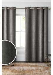 Heavyweight Chenille Curtains Eyelet Lined