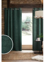 Heavyweight Chenille Curtains Eyelet Lined