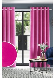 Matte Velvet Curtains Eyelet Lined