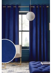 Matte Velvet Curtains Eyelet Lined