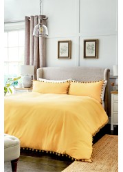 Pom Pom Duvet Cover And Pillowcase Set