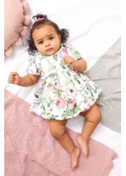 Lipsy Baby Puff Sleeve Dress With Matching Knicker