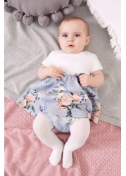 Lipsy Baby Puff Sleeve Dress With Matching Knicker