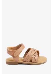 Scallop Sandals Wide Fit (G)