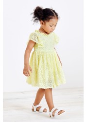 Short Sleeve Party Lace Dress (3mths-7yrs)