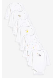 Baby 7 Pack Long Sleeve Bodysuits (0mths-3yrs)