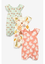 3 Pack Rompers (0mths-3yrs)