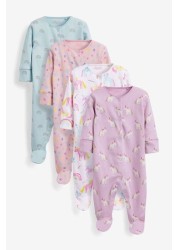 Baby 4 Pack Sleepsuits (0mths-3yrs)