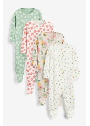 Baby 4 Pack Sleepsuits (0mths-3yrs)