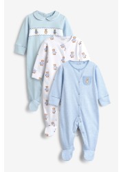 Baby 3 Pack Sleepsuits (0mths-2yrs)