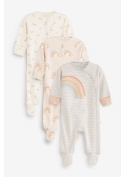 3 Pack Baby Sleepsuits (0mths-2yrs)