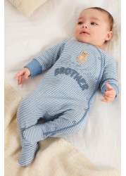 Bear Family Single Sleepsuit (0-2yrs)