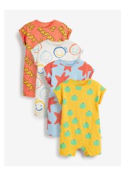 4 Pack Baby Printed Rompers (0mths-3yrs)