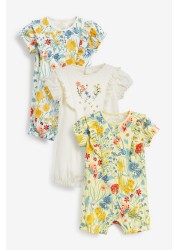 3 Pack Rompers (0mths-3yrs)