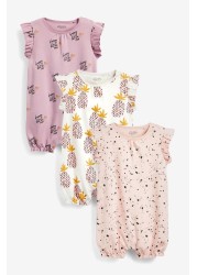 3 Pack Rompers (0mths-3yrs)