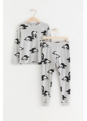 Lindex Kids Printed Top & Bottoms Co-Ord Set