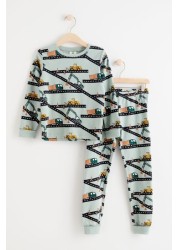 Lindex Kids Printed Top & Bottoms Co-Ord Set