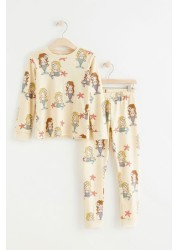 Lindex Kids Printed Top & Bottoms Co-Ord Set