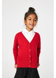 School V-Neck Cardigan (3-16yrs)