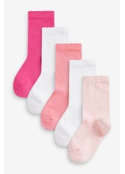 5 Pack Cotton Rich School Ankle Socks