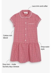 Drop Waist Gingham School Dress (3-14yrs)