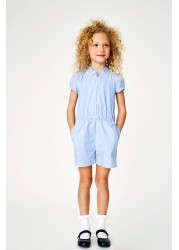 Gingham School Playsuit (3-14yrs)