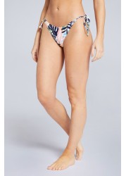 Animal Womens Poolside Printed Recycled Tie Side Bikini Bottoms