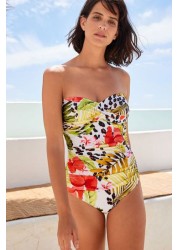 Bandeau Tummy Control Swimsuit Petite