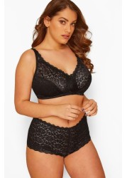 Yours Curve Hi Shine Lace Non-Wired Bra