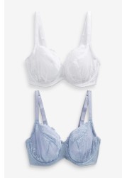 DD+ Non Pad Balcony Bras 2 Pack