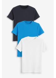 3 Pack Cotton Rib T-Shirts (1.5-16yrs)