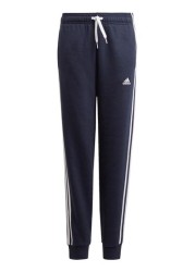 adidas Black 3 Stripe Fleece Joggers