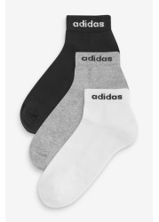 adidas Kids Linear Logo Ankle Socks Three Pack