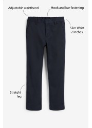 School Formal Straight Trousers (3-17yrs) Slim Waist