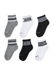 Converse Kids Ankle Socks 6 Pack