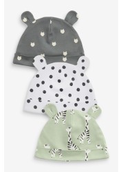 3 Pack Baby Beanie Hats (0-18mths)