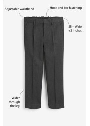 Pleat Front Trousers (3-17yrs) Plus Waist