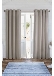 Soft Chenille Eyelet Curtains