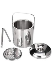 Stainless Steel Ice Bucket Ice Cube Double Container
