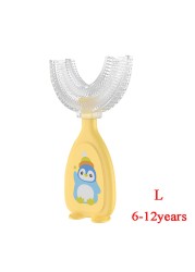 360 Degree Baby Toothbrush U Shape Baby Toothbrush Soft Silicone Toothbrush For Baby Teeth Cleaning Oral Care