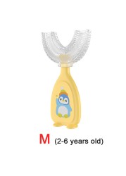 2-12Y Baby Toothbrush Children Dental Oral Care Cleaning Brush Soft Food Grade Silicone Teeth Baby Newborn Items