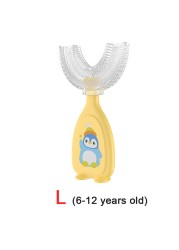 2-12Y Baby Toothbrush Children Dental Oral Care Cleaning Brush Soft Food Grade Silicone Teeth Baby Newborn Items